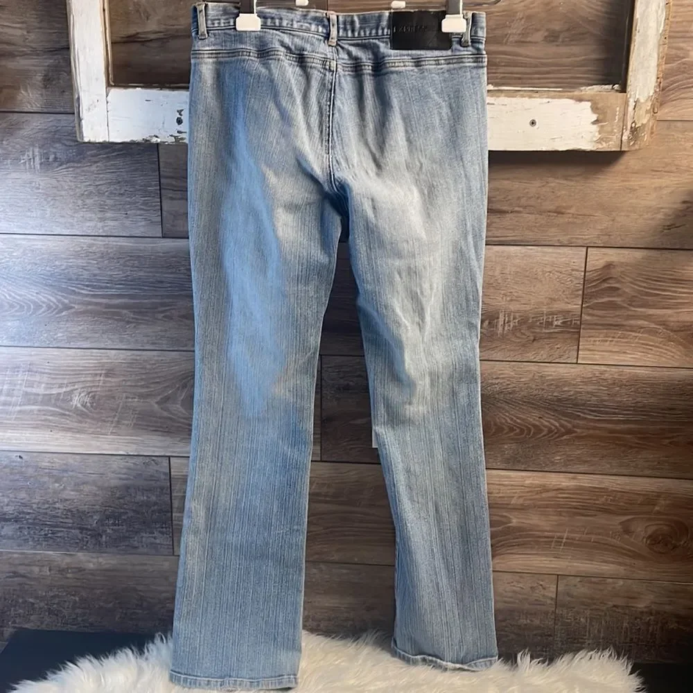Express Jeans Stretch Ladies Size 7/8, Blue Faded
